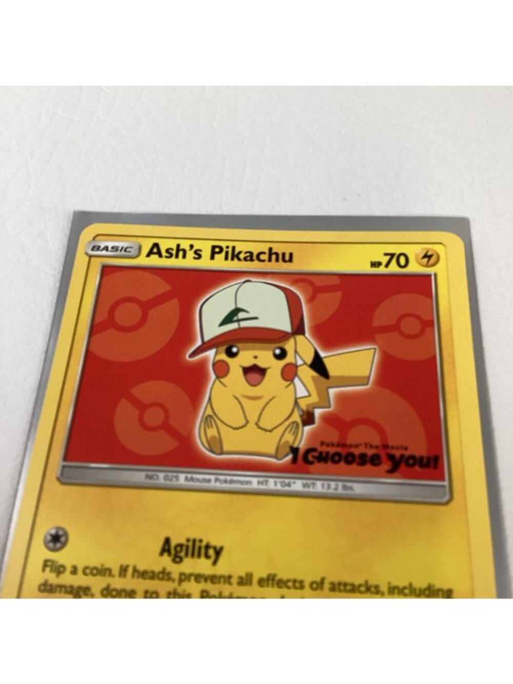 Ash's Pikachu SM109 Sun Moon Pokemon TCG Card Regular 2019 Promo I Choose You - Picture 4 of 15